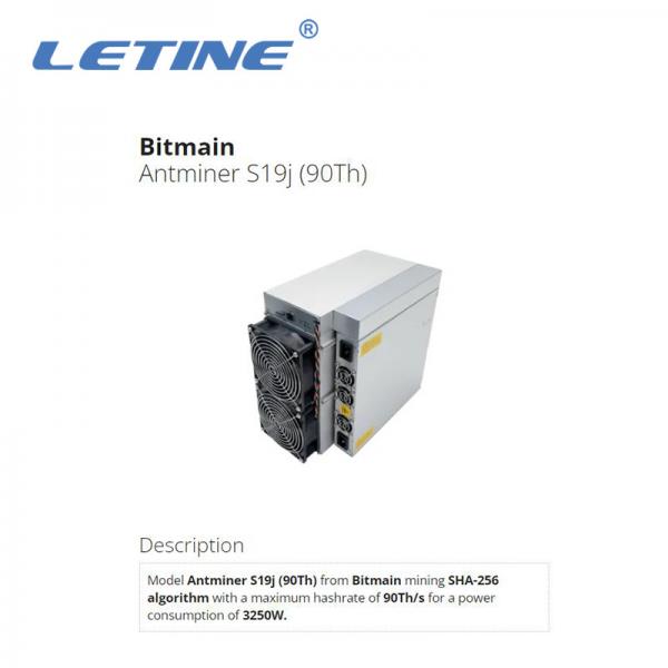 Quality Bitmain Asic Antminer S19J 90T 3100W For BTC Bitcoin Miner S19J PRO 104T S19 PRO 110T Ant Miner for sale