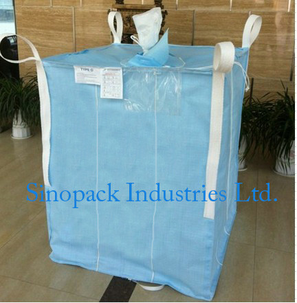 Quality 1000kg Anti static Industrial Bulk Bags CROHMIQ blue / white for storage chemical powder for sale
