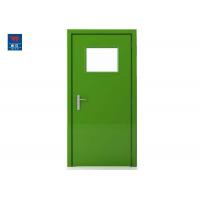 China 60 Min Hospital Fire Rated Laminated Glass Wood Door With Frame for sale