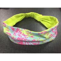 China Portable Fabric Gym Headband Female , Multiscene Sweatbands For Women factory
