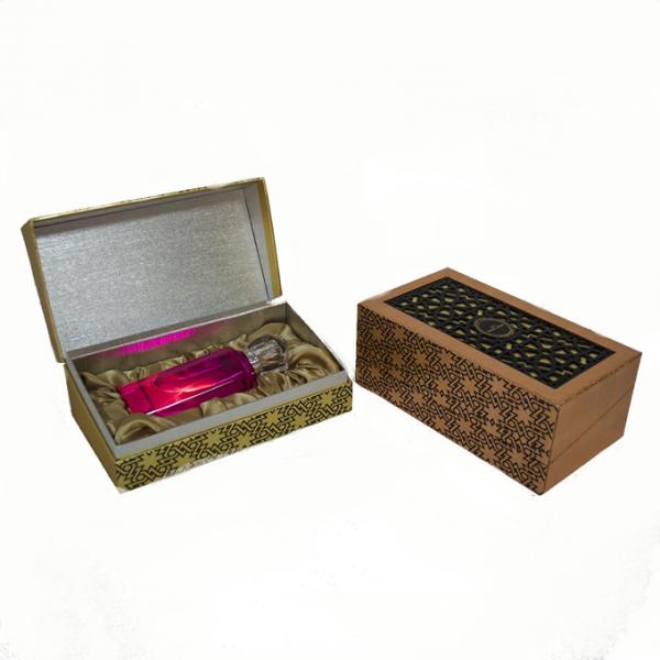 Quality Book Shape Cardboard Perfume Box With Ribbon CMYK Color Printing for sale