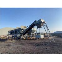 China Skirt Belt Mobile Stabilized Soil Mixing Station With Horizontal Cement Silo factory