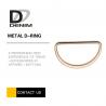 China D Shaped Metal Fashion Rings Replacement Washable For Luggage / Coat / Hat factory