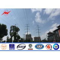 Quality 8M 3mm Electric Power Pole Q345 Material with Bitumen for 69KV Transmission for sale