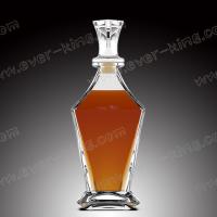 Quality Crystal White Flint 750ML Tower Shaped Tequila Glass Bottle for sale