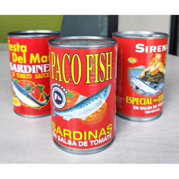 Quality Canned Food Canned Fish Canned Sardine / Tuna / Mackerel in Tomato Sauce / Oil / for sale