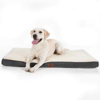 China BSCI Suede 6 Inch Memory Foam Dog Bed Dog Bed Non Slip Orthopedic factory