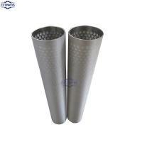 China 316 Stainless steel wedge wire wound well screen fish river water intake factory