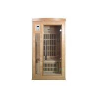 Quality Indoor Hemlock Wooden Far Infrared Sauna Room For 1 Person for sale