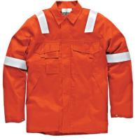 China Big And Tall Welding Flame Resistant Clothing Orange Color High Vis factory