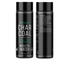 China Clean Teeth Stains Mint Flavor Natural Whitening Activated Charcoal MouthWash 250ml factory
