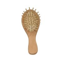 China Eco - Friendly Small Massaging Hair Brush With Oval Natural Wooden Handle factory