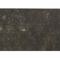 China Kitchen Countertop Artificial Quartz Stone Black Color Polished Surface Bathroom Vanity Top factory