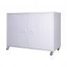 China Rubber Wheels Steel Metal Filing Storage Cabinet Knocked down factory