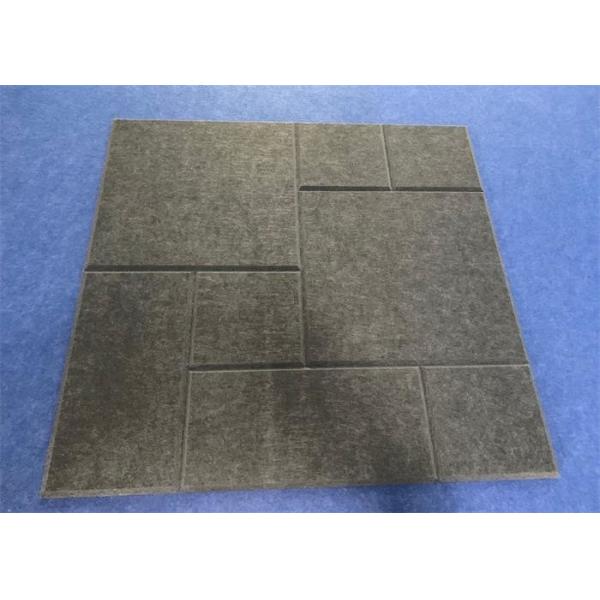 Quality Eco - Friendly Acoustic Felt Tiles , 600mm*600mm*12mm Sound Reducing Ceiling for sale