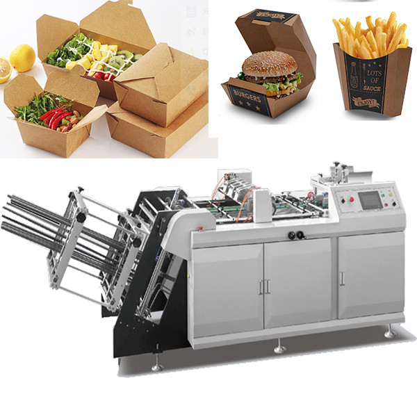 Quality Meal Carton Cardboard Box Manufacturing Machine 220V 50Hz for sale