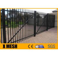 Quality 6 Point Welds Security Metal Fencing Black Aluminium Palisade Fence for sale