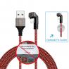 China 2.1A 5S Mobile Phone Nylon Braided Micro USB Cable Fast Charging 1M 2M 3M factory