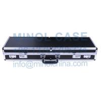 China Custom Size Logo Lockable Hard Black Aluminum Violin Flight Case With Foam factory