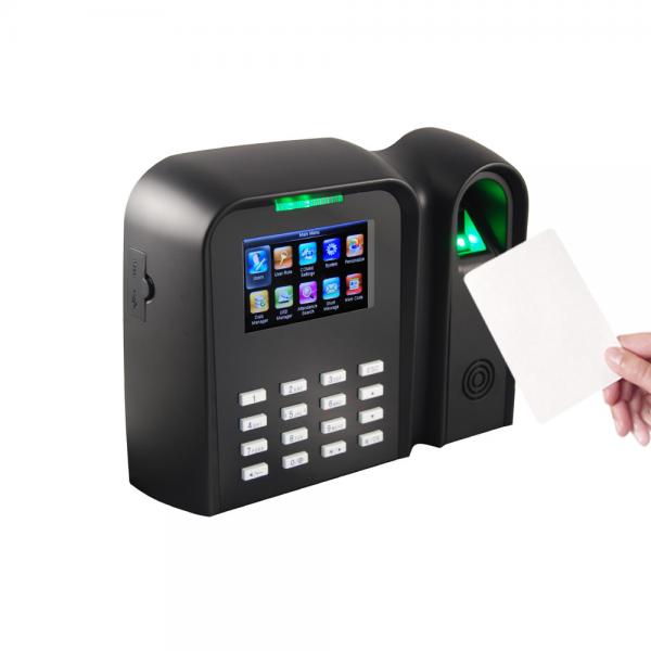 Quality ID Card Reader Fingerprint Time Attendance System With ADMS With IP/USB Port for sale