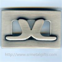 China Brush nickel hollow logo belt buckles for men, cheap hollow design men belt buckles, factory