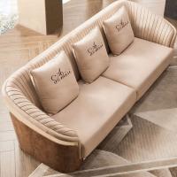 China Curved Armrests Leather Living Room Sofas Recliner Living Room Sofa Set for sale