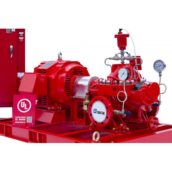 Quality NFPA20 Standard Diesel Engine Driven Fire Pump 415 Feet With Air / Water Cooling System for sale