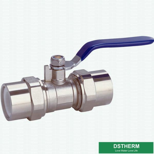 Quality Brass And Ppr Double Union Ball Valve With Strong Cover Water Control High Flow for sale