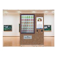 China Fruit Salad Vending Machine , Elevator Vending Machine Refrigerator Custom Income Report Management factory
