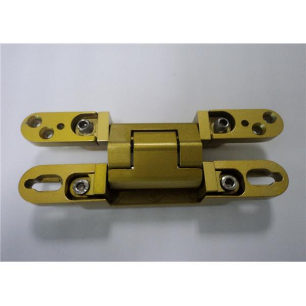 Quality Chrome Painted / Gold Painted 3D Adjustable Concealed Hinge 135x18x21 mm for sale