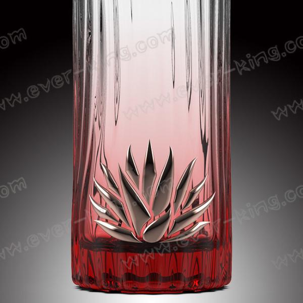 Quality Liquor Spirit Glass Bottle Logo Embossed Customized 750ml for sale