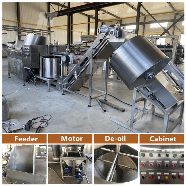 Quality Batch Peanut Frying Machine OEM Salted Peanut Flavoring Machine for sale