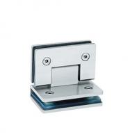 China Bathroom glass clamp RS1810, Square 90 degree, Single side, Stainless steel, Satin or Mirror factory