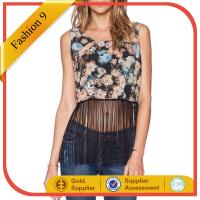 Buy cheap FLORAL FRINGE TANK from wholesalers