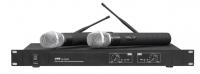 China LS-7600 PRO UHF wireless microphone system with 2 MICS / rack mountable / low price factory