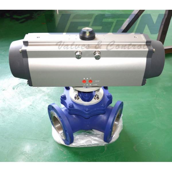 Quality Single / Double Acting 180 Degree Pneumatic Actuator With Two Additional Pistons for sale