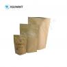 China Smell Proof Custom Printed Kraft Paper Bags , Brown Paper Zip Lock Bags For Coffee factory