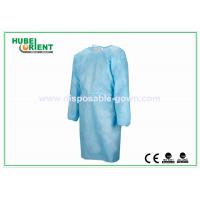 China Long Sleeves Disposable Medical Use Isolation Gowns With Elastic Cuffs For Hospital factory