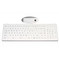 China Logo Customized Waterproof Silicone Keyboard With Wireless USB Receiver And Number Pad factory
