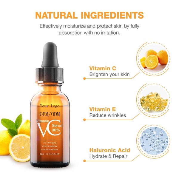 Quality Anti Wrinkle Vitamin C Serum 30% with Hyaluronic Acid For Face for sale