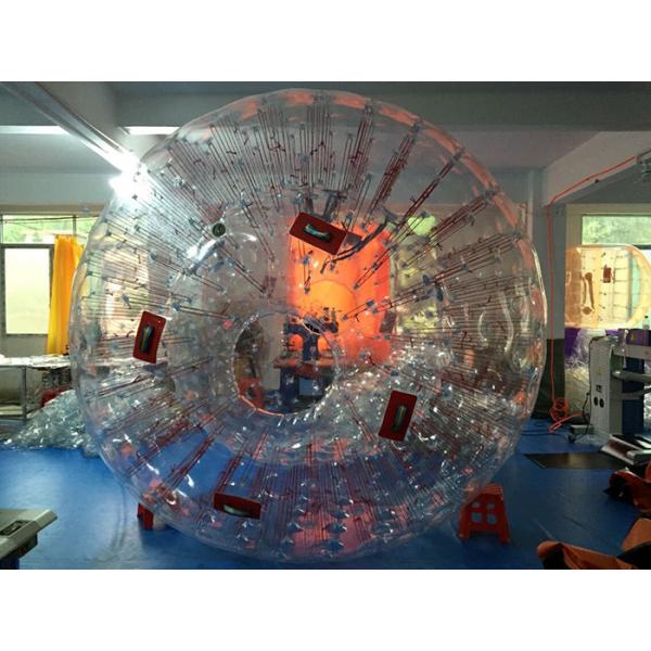 Quality Outdoor Inflatable Water Toys For Adults Summer Game Red Human Zorb Ball for sale