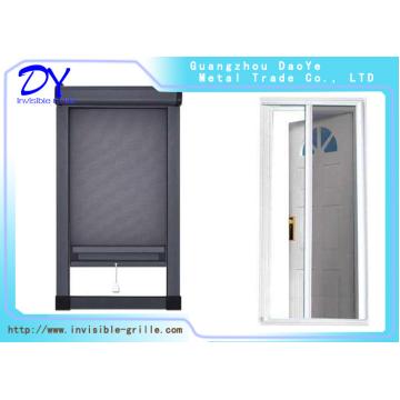 Quality Fiberglass Wire Mesh Retractable Invisible Sliding Screen Door for sale