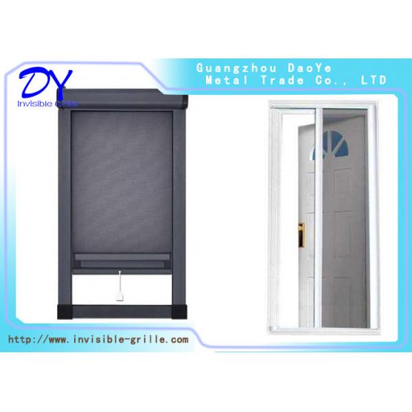 Quality Fiberglass Wire Mesh Retractable Invisible Sliding Screen Door for sale