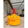 China 1200kgs Orange Planetary Cement Mixer 1-3 Discharging Doors PMC500 factory