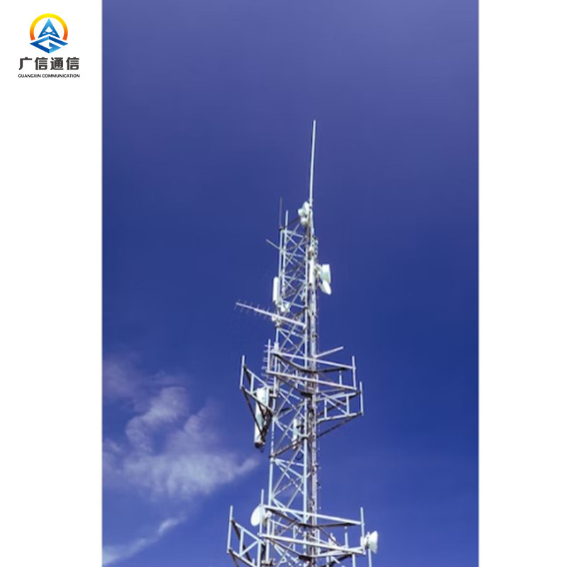 China 4G Wifi Network Internet Antenna Tower 15m 25m 30m Hot Dip Galvanization factory