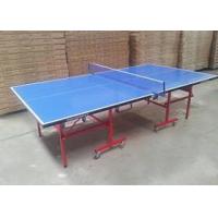 China Waterproof Full Size Outside Table Tennis Table , Blue Color Outdoor Ping Pong Table factory