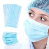 China Non Woven Surgical Face Mask Surgical Disposable With Customized Size Blue factory