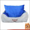 China dog bed luxury artificial leather and short plush pp cotton pet bed china factory factory
