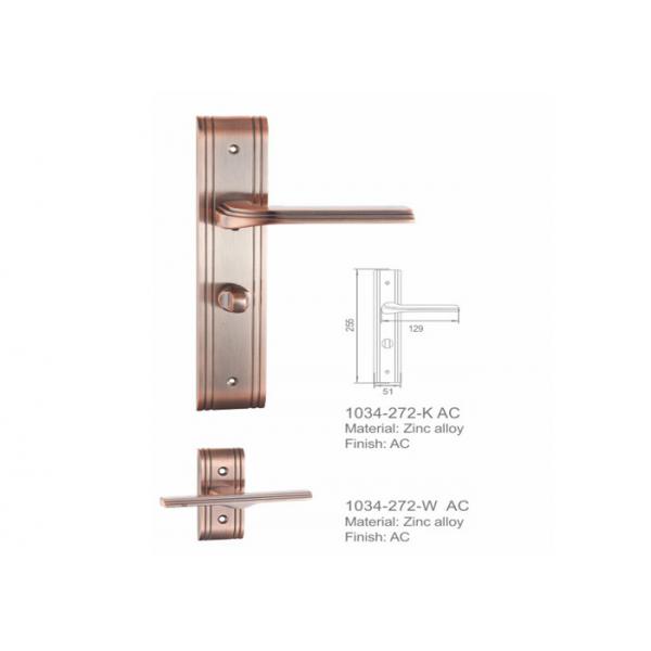 Quality Egypt Revolve Zinc Alloy Door Handle 85mm Customized Key Shape Modern Design Construction for sale