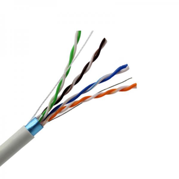Quality Customized 300m FTP Cat5e Cable PVC Grey Bare Copper Wire for sale